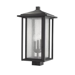 Z-Lite Aspen 3 Light Outdoor Post Mount Fixture - Black