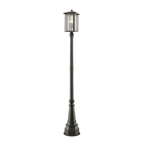 Z-Lite Aspen 3 Light Outdoor Post Mounted Fixture - Bronze