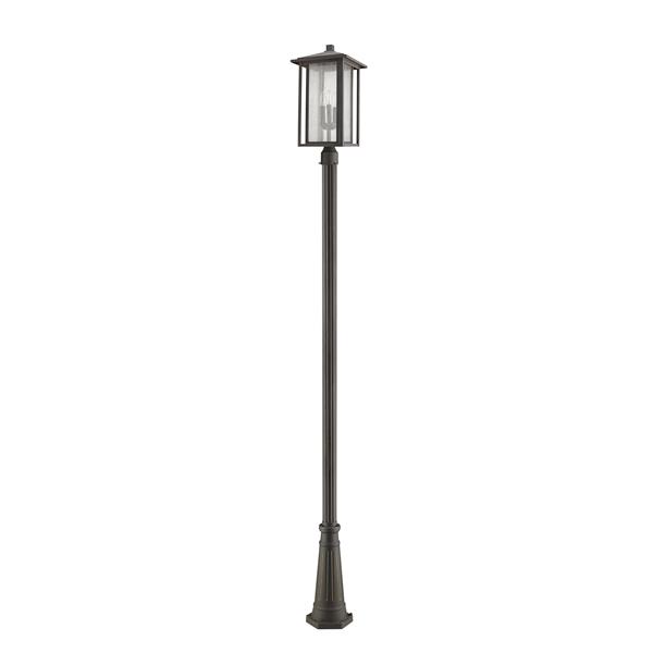 Z-Lite Aspen 3 Light Outdoor Post Mounted Fixture - Bronze