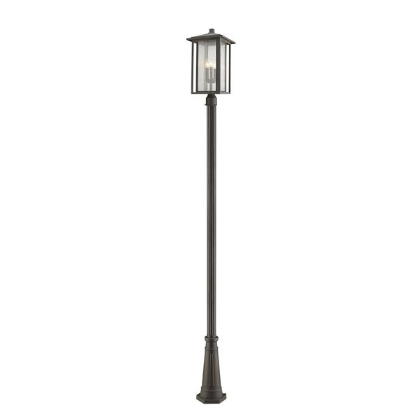 Z-Lite Aspen 3 Light Outdoor Post Mounted Fixture - Bronze
