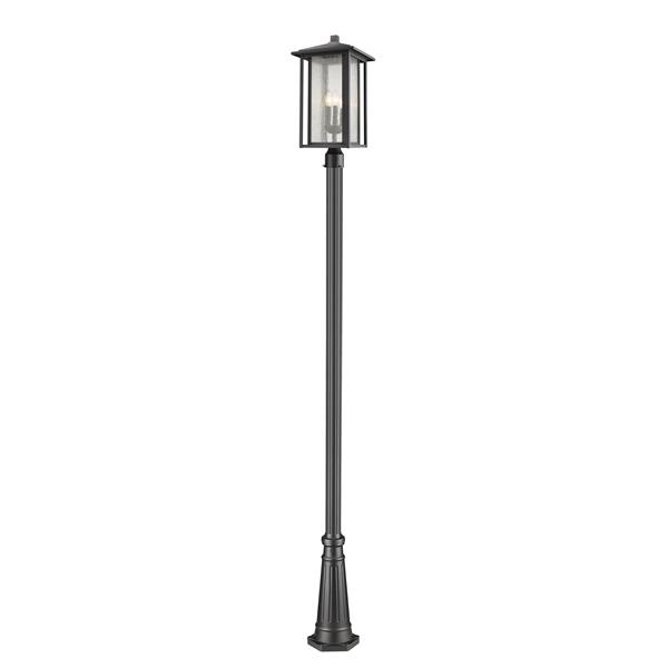 Z-Lite Aspen 3 Light Outdoor Post Mounted Fixture - Black