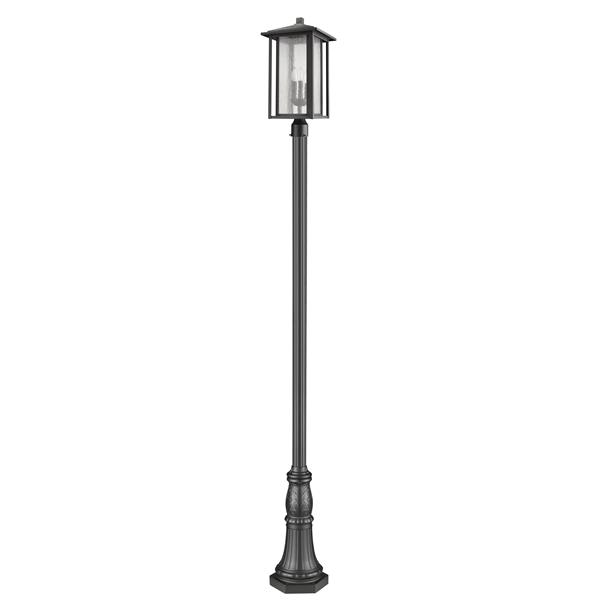 Z-Lite Aspen 3 Light Outdoor Post Mounted Fixture - Black