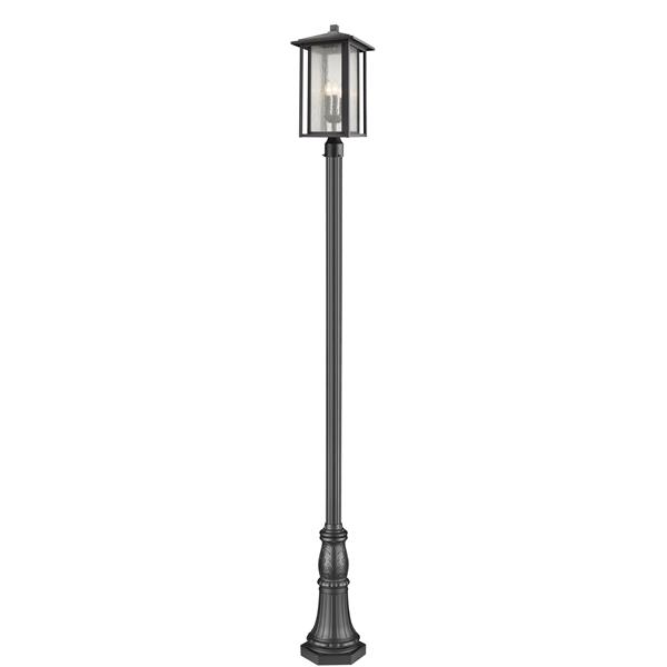 Z-Lite Aspen 3 Light Outdoor Post Mounted Fixture - Black