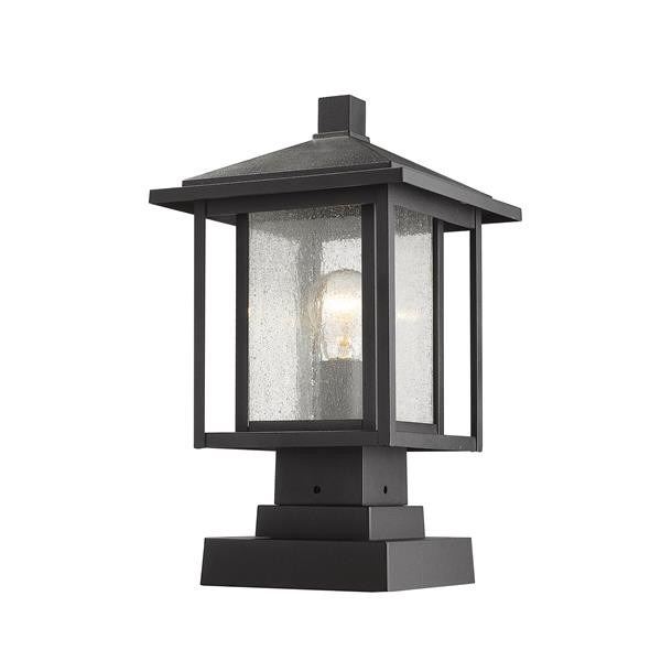 Z-Lite Aspen 1 Light Outdoor Pier Mounted Fixture - Black