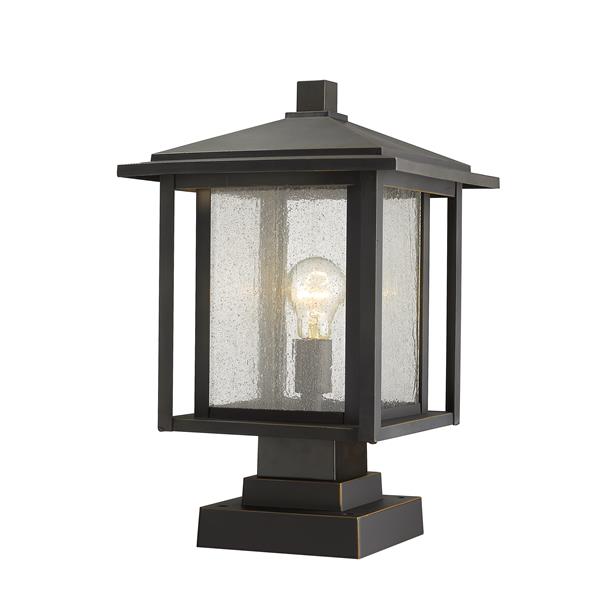 Z-Lite Aspen 1 Light Outdoor Pier Mounted Fixture - Bronze