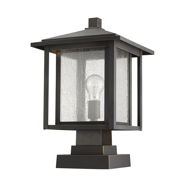 Z-Lite Aspen 1 Light Outdoor Pier Mounted Fixture - Bronze