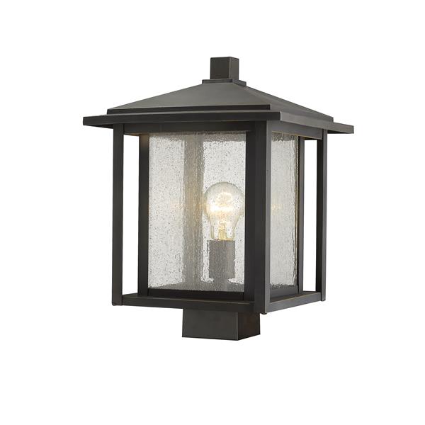 Z-Lite Aspen 1 Light Outdoor Post Mount Fixture - Bronze