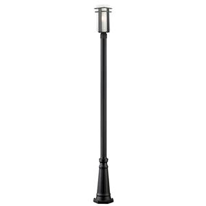Z-Lite Abbey 1 Light Outdoor Post Light - Black - 10-in x 113.38-in