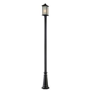 Z-Lite Vienna Outdoor Post Light - Black - 10-in x 115.25-in