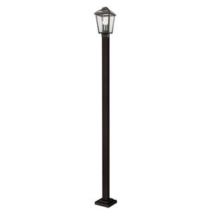 Z-Lite Bayland 3 Light Outdoor Post Light - Bronze - 9.25-in x 111-in