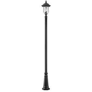 Z-Lite Armstrong Outdoor Post Light - Black - 10-in x 114.25-in