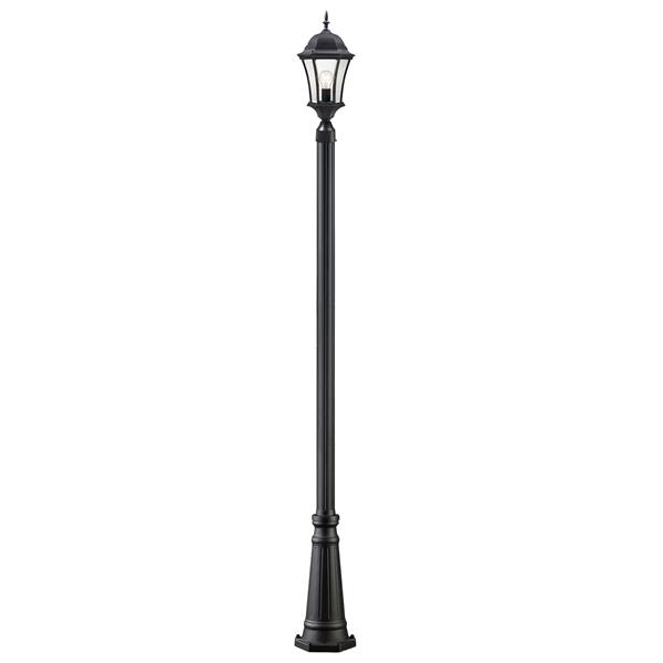 Luminaire extérieur sur poteau Wakefield, Noir, 10 pox116 po