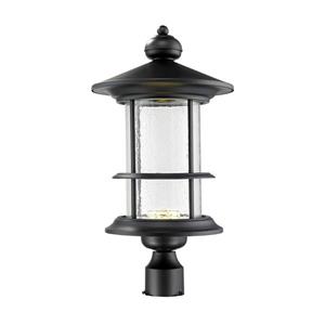 Z-Lite Genesis Outdoor LED Post Light - Black - 11.62-in x 21.75-in