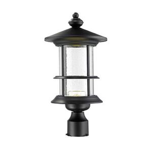 Z-Lite LED Genesis Outdoor LED Post Light - Black - 9.2-in x 17.91-in