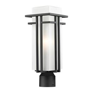 Z-Lite Abbey Outdoor Post Light - Black - 6.63-in x 17.25-in