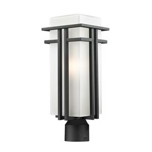 Z-Lite Abbey Outdoor Post Light - Black - 7.75-in x 19.62-in