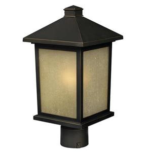 Z-Lite Holbrook Outdoor Post Light - Oil Rubbed Bronze- 8-in x 16-in