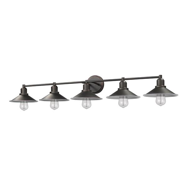 Z-Lite Casa Antique Bronze 5-Light Bathroom Vanity Light