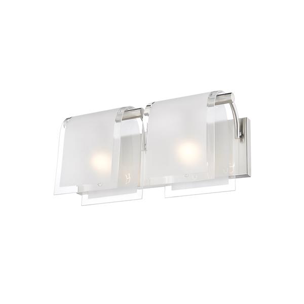 Z-Lite Zephyr Brushed Nickel 2 Light Vanity Light