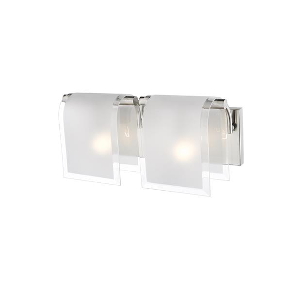 Z-Lite Zephyr Brushed Nickel 2 Light Vanity Light