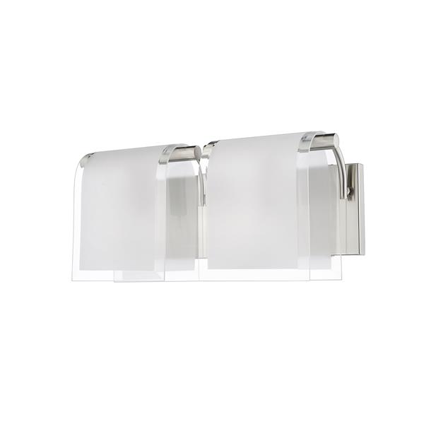 Z-Lite Zephyr Brushed Nickel 2 Light Vanity Light