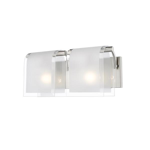 Z-Lite Zephyr Brushed Nickel 2 Light Vanity Light