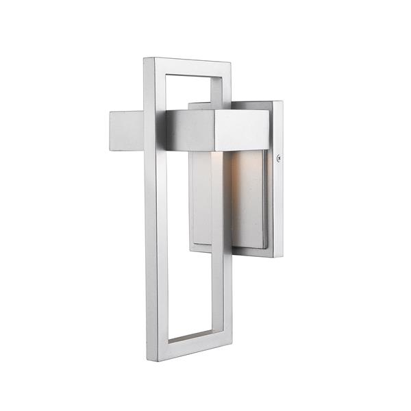 Z-Lite Luttrel 11.75-in x 5.50-in Grey Outdoor Wall Sconce