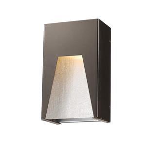 Z-Lite Millenial 10.00-in x 6.00-in Bronze Silver Outdoor Wall Light