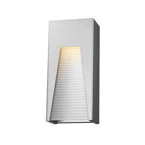 Z-Lite Millenial 13.25-in x 6.00-in Silver Outdoor Wall Light