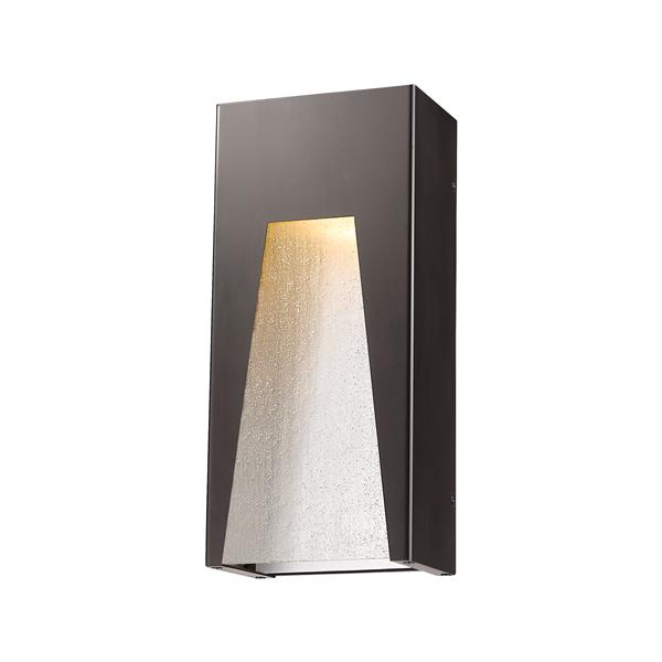 Z-Lite Millenial 13.25-in x 6.00-in Bronze Silver Outdoor Wall Light