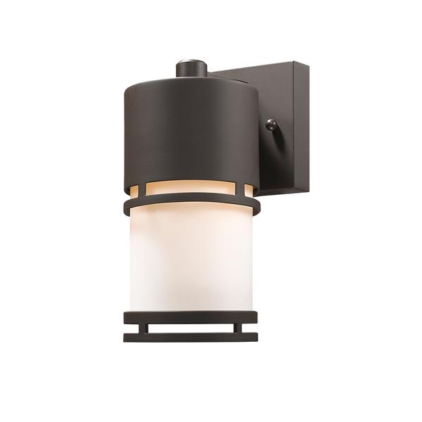 Z-Lite Luminata 8.88-in x 4.38-in Deep Bronze Outdoor LED Wall Light
