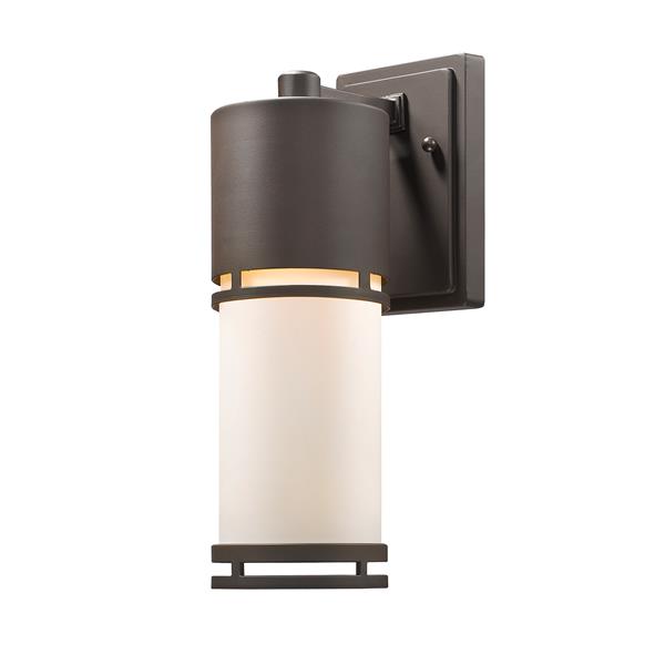 Z-Lite Luminata 13.75-in x 4.50-in Deep Bronze Outdoor LED Wall Light