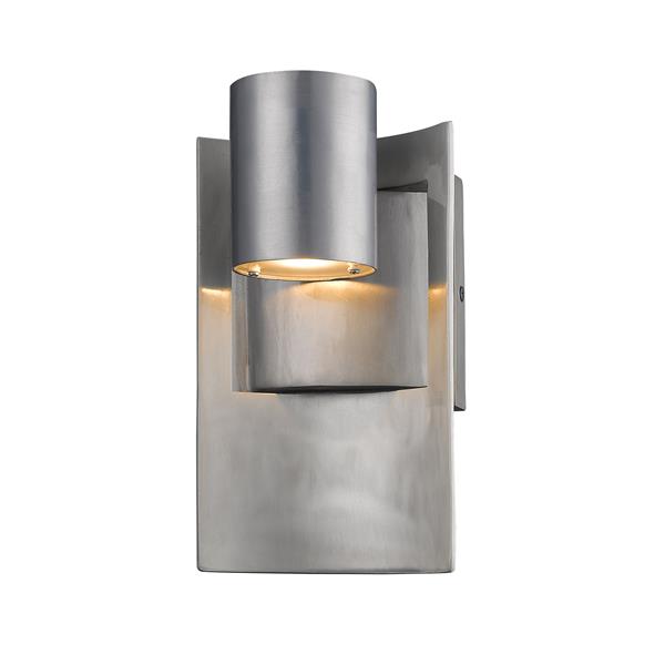 Z-Lite Amador 9.63-in Silver Outdoor Sconce