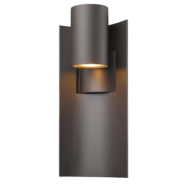 Z-Lite Amador 12-in Deep Bronze LED Outdoor Sconce