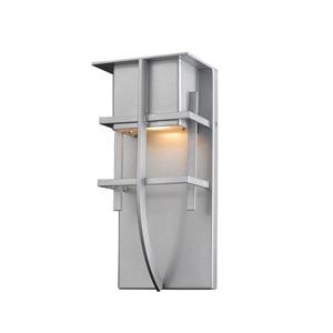 Z-Lite Stillwater 10.75-in Silver LED Outdoor Wall Sconce