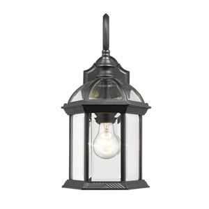 Z-Lite Annex 15.75-in Black Outdoor Sconce