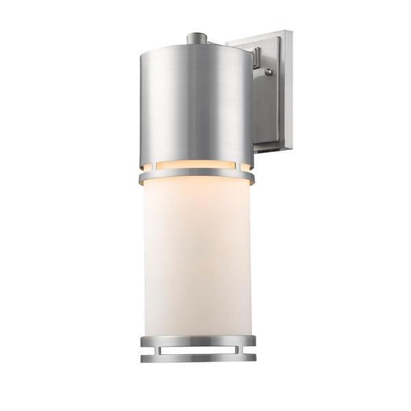 Z-Lite Luminata 17.63-in x 5.88-in Brushed Aluminum Outdoor LED Wall Light