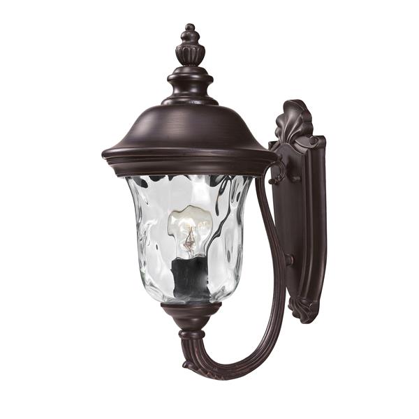 Z-Lite Armstrong 15.75-in x 8-in Bronze Outdoor Wall Light