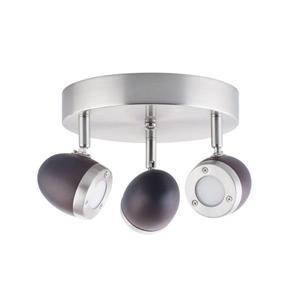 BREKDELL Ceiling Light - Satin nickel and Dark Wood