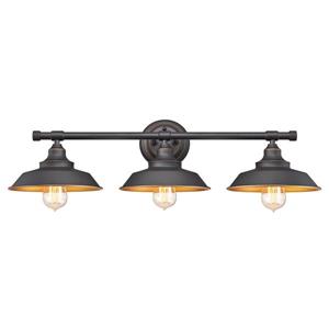 Westinghouse Lighting Canada Iron Hill 29.09-in Bronze 3-Light Wall Fixture