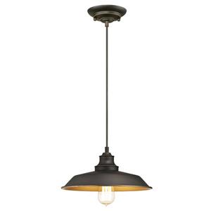 Luminaire suspendu d'intérieur Iron Hill, 1 lumière, bronze