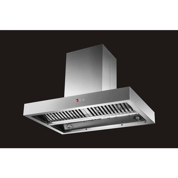 Maxair 36-in Island Range Hood (Stainless Steel)