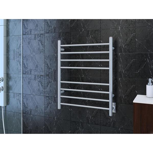 Ancona Prestige Polished Stainless Steel 8-Bar Dual Towel Warmer