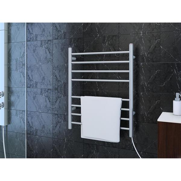Ancona Prestige Polished Stainless Steel 8-Bar Dual Towel Warmer