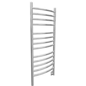 Ancona Svelte Polished Stainless Steel 13-Bar Rounded Towel Warmer and Drying Rack