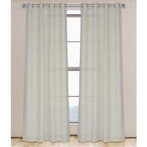 Lianne Linen Like Grommet Curtain Set - 52