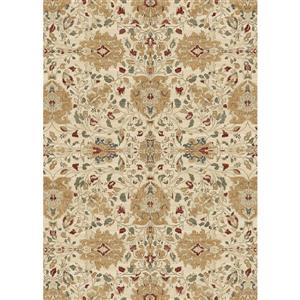 Ruggable 5' x 7' Traditional Floral Cream Indoor/Outdoor Area Rug