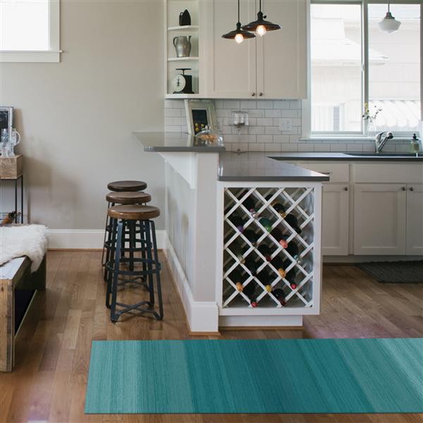 Ruggable Ombre 5ft x 7ft Blue Indoor/Outdoor Area Rug 131858 RONA