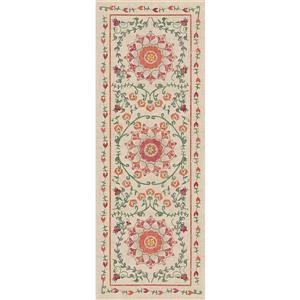Ruggable Suzi 2-ft 6-in x 7-ft Coral Indoor/Outdoor Area Rug Runner