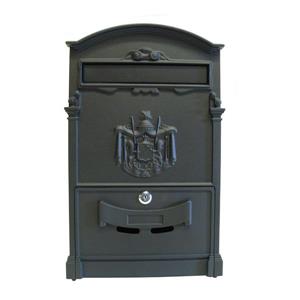 Fine Art Lighting Ltd. Locked Matte Black Aluminum Mailbox